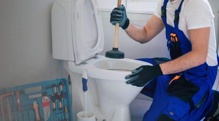 Professional clogged toilet repair in Fisk, MO